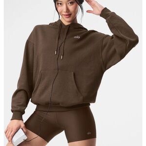 ALO Yoga Women's Dark Brown Hoodie